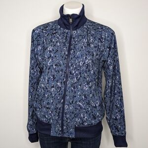 Athleta blue Brooklyn Bomber Jacket II zip up coat S